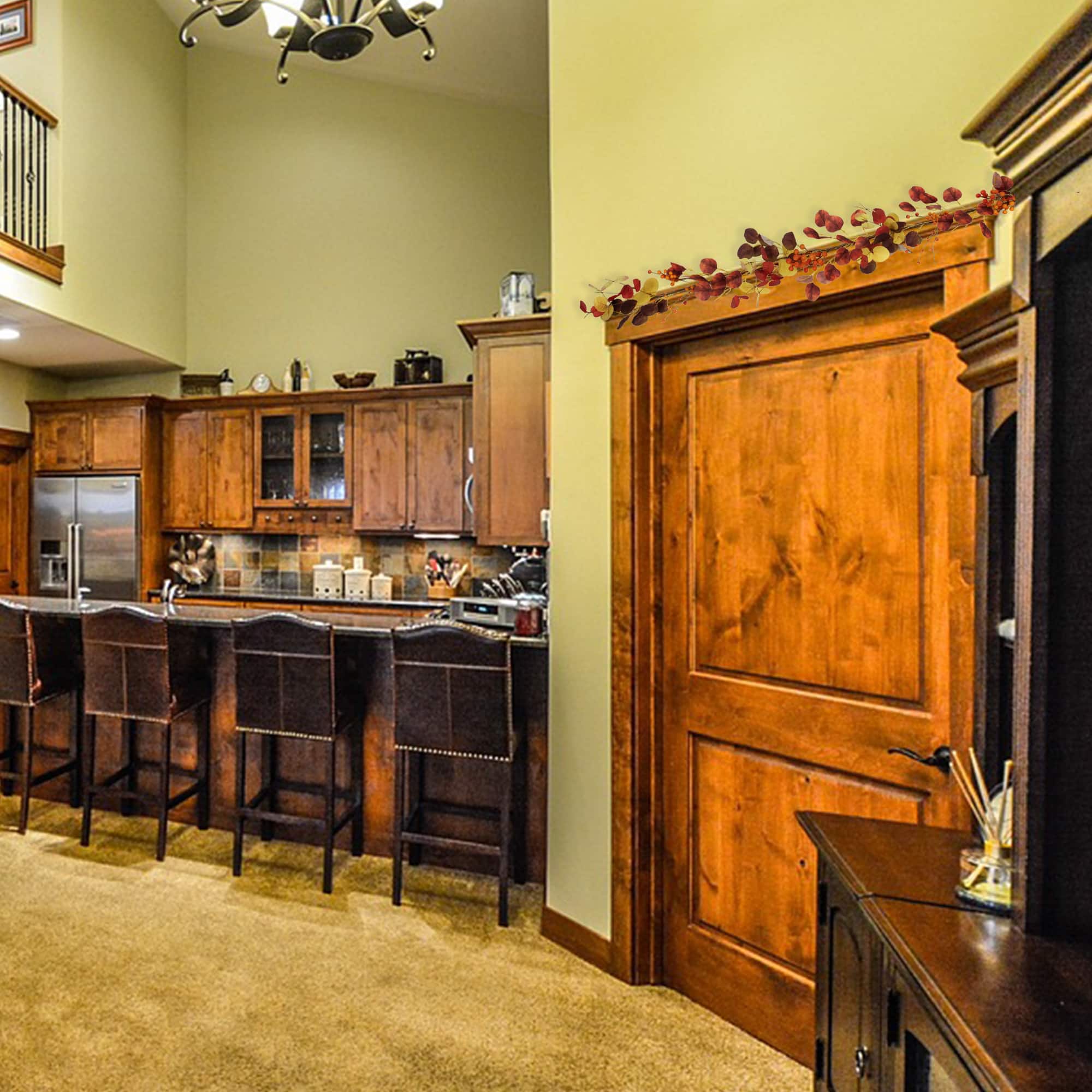 5ft. Berries & Maple Leaves Artificial Fall Harvest Garland